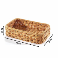 Shelf basket storage basket order basket - angular - brown large
