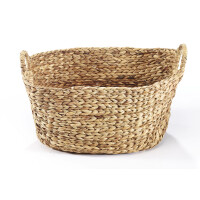 Korb storage basket laundry basket - water hyacinth - 51x30x36 cm