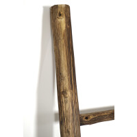 Dekoleiter aus geflammten Tanoak-Holz 167 cm natur - ohne Deko