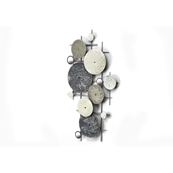 Kobolo Wandbild Wanddeko Metallbild - DISC - mit Spiegeln - silber gr,  54,50 €