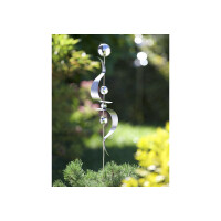 Dekostecker Gartenstecker TWIN aus Edelstahl 120 cm
