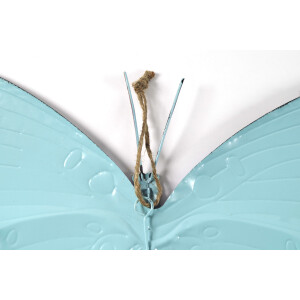 3er Set Wand-Deko Schmetterling  für Hauswand - metall - 42x29 cm