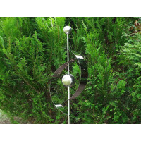 Dekosecker garden plug Saturn made of stainless steel 145 cm