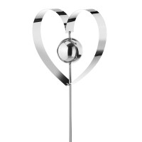 Dekosecker garden plug Heart made of stainless steel 117 cm