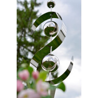 Garden connector decoration plug wave made of stainless steel 140 cm
