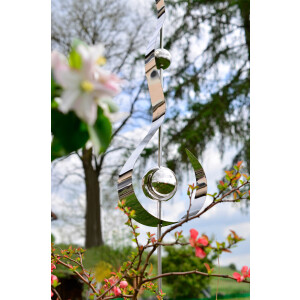 Dekostecker Gartenstecker DROPS aus Edelstahl 160 cm