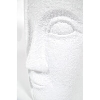 Plant container Vase Face in white made of polyresin 60 cm