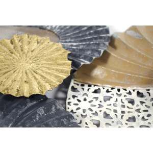 Wall 3D -Shell Metal - Gold Anthracite