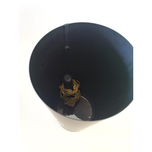 Schirmständer Regenschirmständer - BISTRO - schwarz - Metall - 48x20 cm