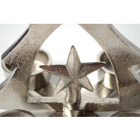 Kerzenhalter Teelichthalter -Weihnachtsbaum- Metall - silber - 16x14x18 cm