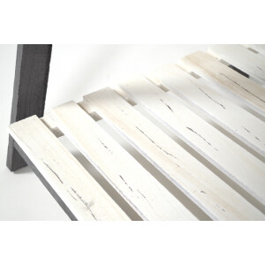 Stufenregal WHITE-GREY aus Paulownia-Holz mit 3 Böden