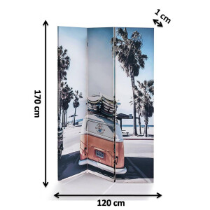 Paravent Raumtrenner Sichtschutz CALIFORNIA 120x170 cm