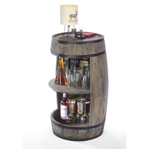 Wine shelf bar spirits cabinet side shelf bar shelf - barrel - 48x81 cm
