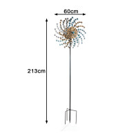 Metal wind turbine decoration plug twist