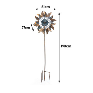 Wind turbine decoration plug venture made of metal