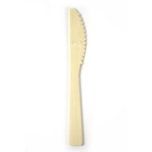 Messer - stabiles Bambusbesteck Komfort - kein Holz - 100% Bambus - 200 Stück