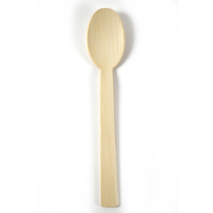 Spoon - stable bamboo cutlery comfort - no wood - 100% bamboo - 100 pieces