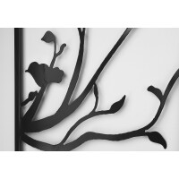 Wandbild TREE dreiteilig aus schwarzem Metall