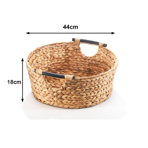Storage basket shelf basket from water hyacinth - 37x18 cm