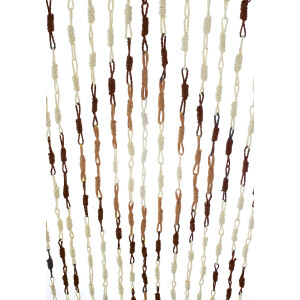 Door curtain tie paper brown 35 strands 90x200 cm