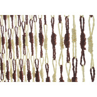 Door curtain Knots paper brown/nature 55 strands 100x220 cm