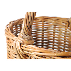 Stair basket made of rattan lacak