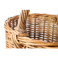 Stair basket made of rattan lacak
