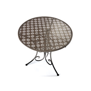 Tisch aus Metall braun 60cm
