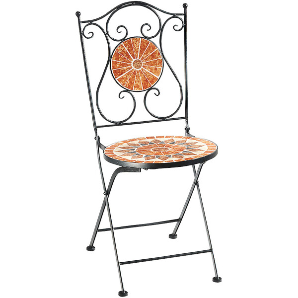 Metal folding chair garden chair folding chair mosaic not frost -proof