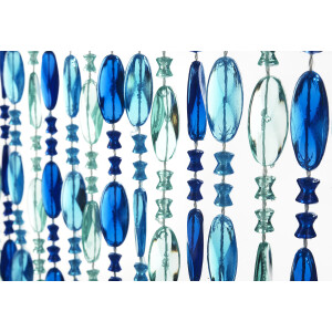Türvorhang OCEAN Kunststoff blau 72 Stränge 90x200 cm